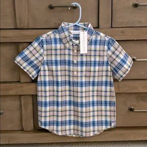 NWT Janie and Jack Toddler Plaid Shirt Size 5!!